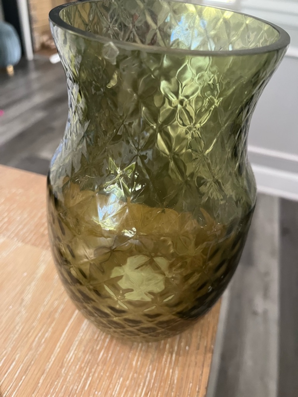green accent vase